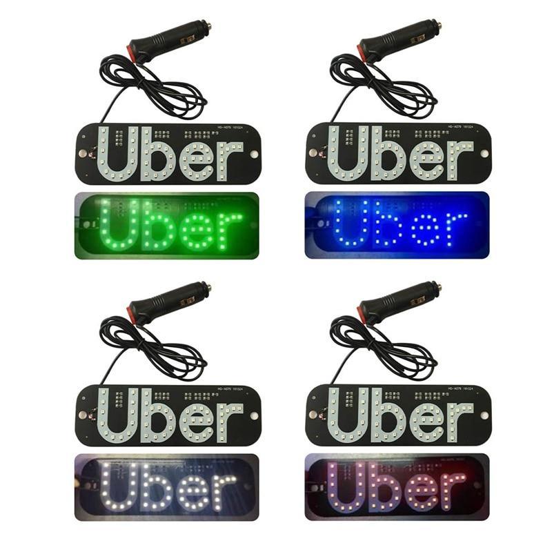 Car LED Indicator Light With  Cigarette Lighter Instrument Light Taxi Uber TAXI Empty Car